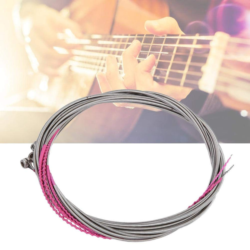 4Pcs Electric Guitar Strings, Electric Bass Strings Bass Guitar Steel Strings Musical Instrument Supplies - Silver