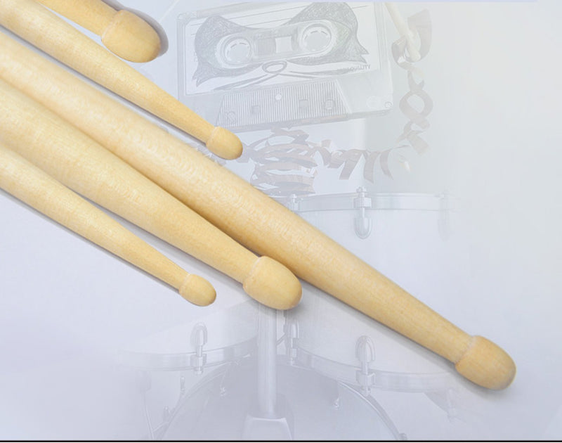 WOGOD 5A Drum Sticks Maple Drumsticks (four pair)