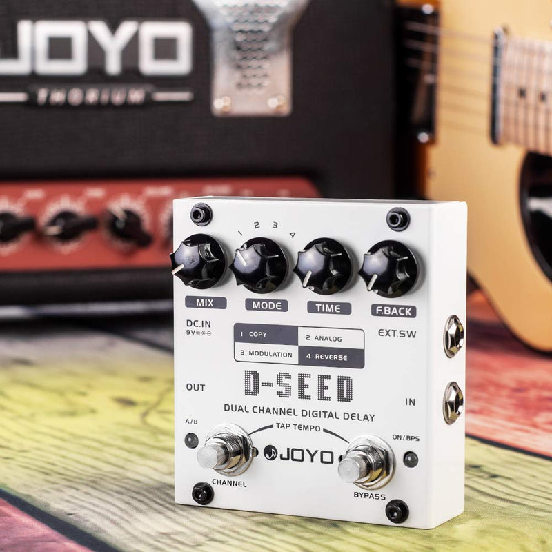 [AUSTRALIA] - JOYO D-SEED Multi Delay Pedal Digital Delay with Full Range Practical Functions Dual Channel Effect Pedal for Electric Guitar 