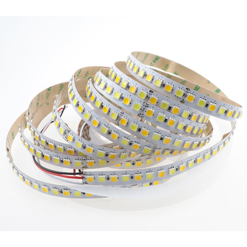 [AUSTRALIA] - LEDENET 16.4ft LED Flexible Light Strip,600 Units SMD 5050 LEDs,24V Non-Waterproof LED Ribbon Warm White and Daylight White Adjustable 2800K-7000K 