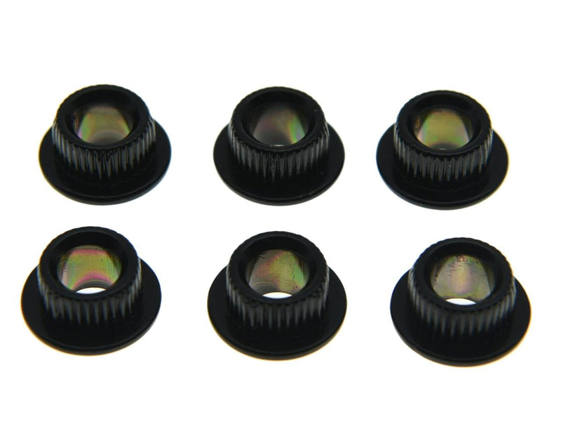 Dopro Metal Black 10mm Guitar Tuners Conversion Bushings Adapter Ferrules for Vintage Guitar Tuning Keys