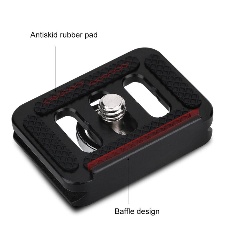 [AUSTRALIA] - Quick Release Clamp Adapter, Mini Portable Aluminium Alloy Quick Release Plate Camera Mount Tackle Photography Accessory for SIRUI TY-C10 T005 / T-025 Ball Head 