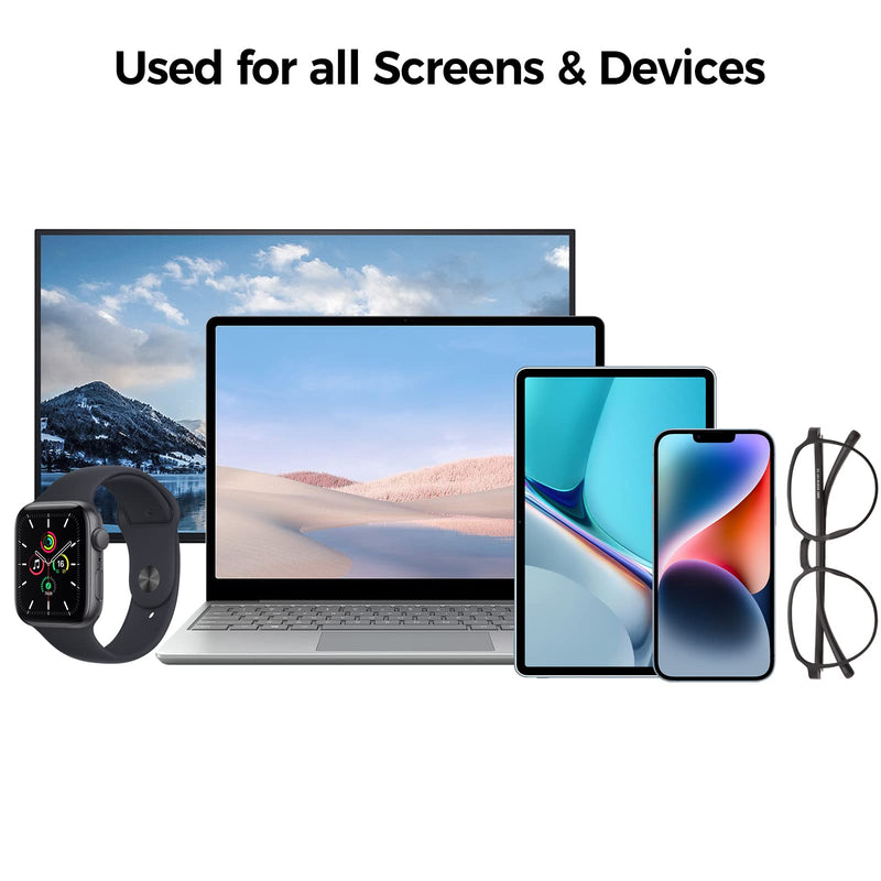 Phone Screen Cleaner Spray, Jiateums Electronics Touchscreen Mist Cleaning Spray for Monitor Tablet TV Tesla OLED Screen Sunglasses - with Brush & Wipe Tool - 2 Pack, Grey Blue