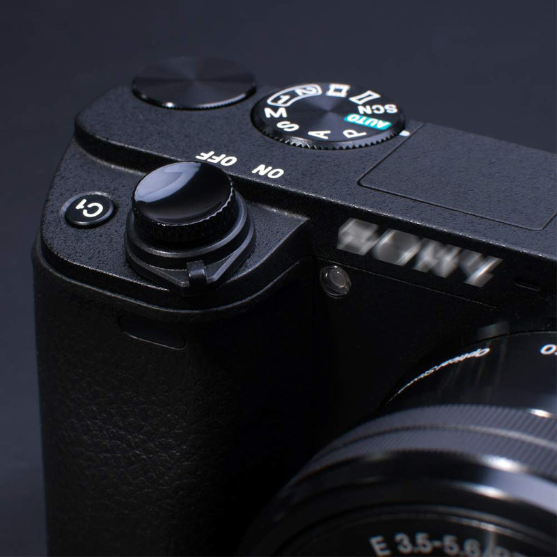 VKO Camera Soft Release Shutter Button Cap Compatible with Fujifilm Fuji GFX 50S 50R X-H1 X-T1 X-T200 X-T100 XF10 X-A7 X-A5 X-A20 X70 Flat Surface Shutter Button Cameras Black(2 Pack)
