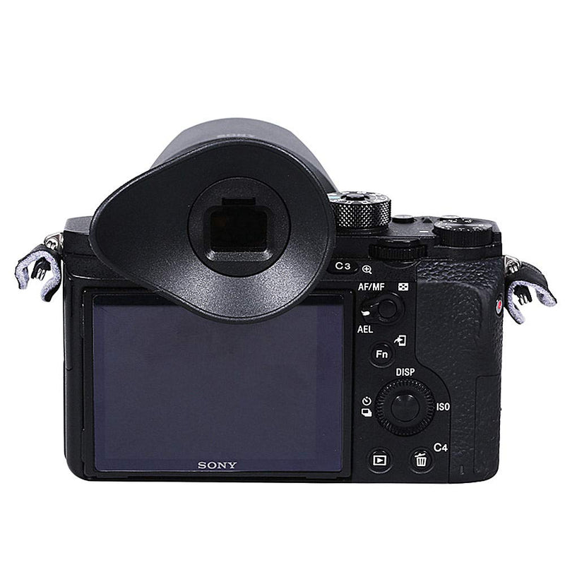 Oval Rotatable Camera Eyecup Eyepiece Viewfinder Eyeshade for Sony A9II A7RIV A7RIII A7III A7RII A7SII A7II A7 A7S A7R Mark IV III II A7M3 A9 A58 A99II Replaces Sony FDA-EP18 FDA-EP16 FDA-EP15 Eye Cup