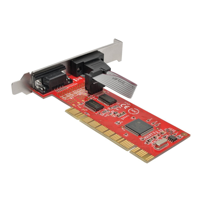 Tripp Lite 2-Port DB9 (RS-232) Serial PCI Card with 16550 UART, Full Profile (PCI-D9-02)
