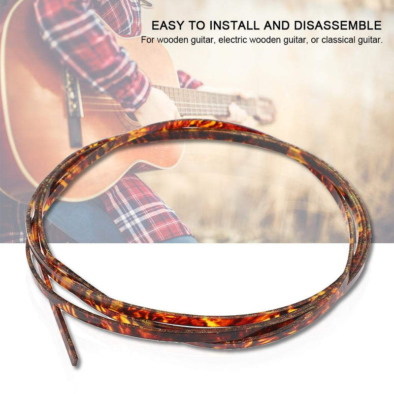 Celluloid Strip, RiToEasysports GJ01 Thin Guitar Binding Purfling Edging Strips Rainbow Color Celluloid Accessories