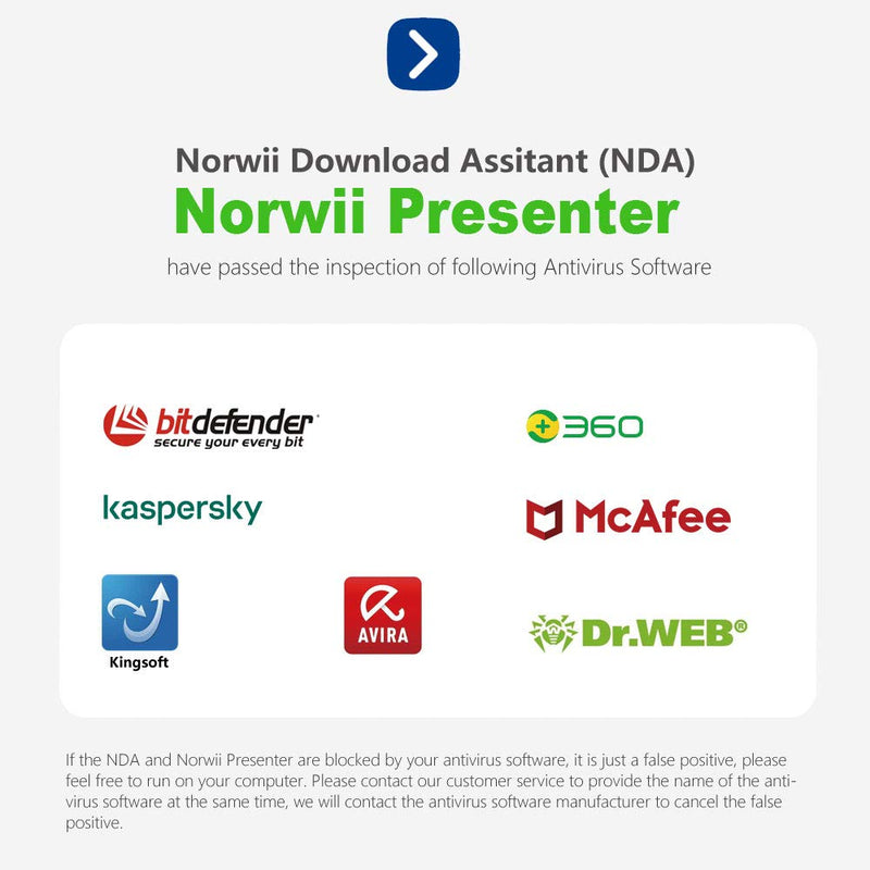 NORWII N76 Wireless Presenter with Green Light, 330FT Ofifice Presentation Remotes Presentation Clicker for Powerpoint Presentations, Presentation Pointer Slide Clicker Supports Hyperlink/Volume