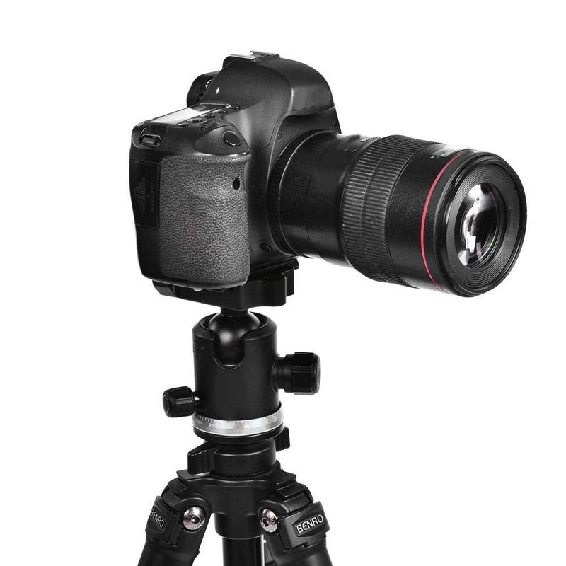 V BESTLIFE Aluminum Alloy Quick Release Plate with 1/4inch Screw Mount for Arca Benro Monopod Tripod Ball Head SLR Camera, Black(PU70)
