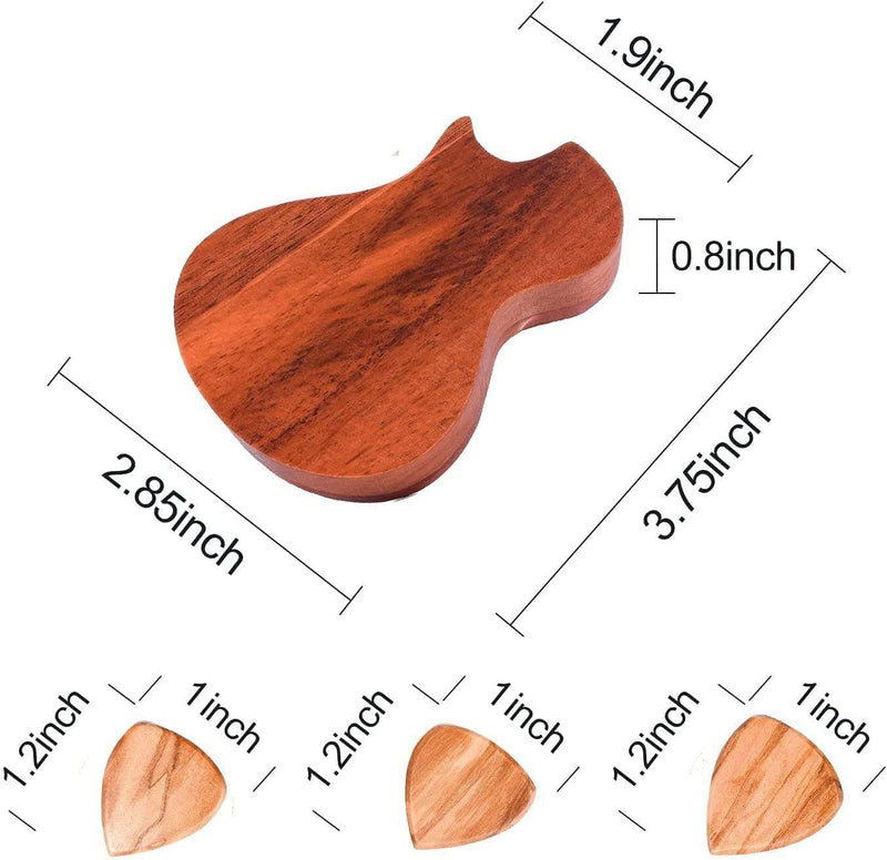 [AUSTRALIA] - I'll Always Pick You Guitar Pick Holder with 3 pcs wood Guitar Picks Wooden Guitar Shaped Pick Box Unique Music Gift For Couples Father’s Day Mother's Day Musician Family 