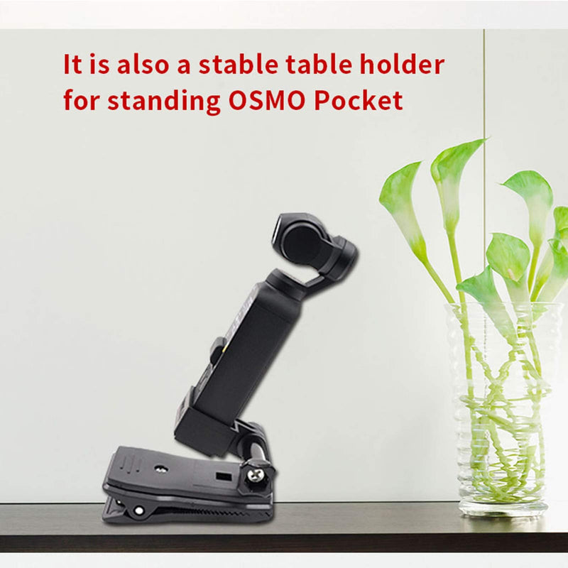 TOMAT OSMO Pocket 2 Backpack Clip Mount Tripod Shoulder Strap Accessories for DJI Pocket 2/OSMO Pockt/Action Cameras