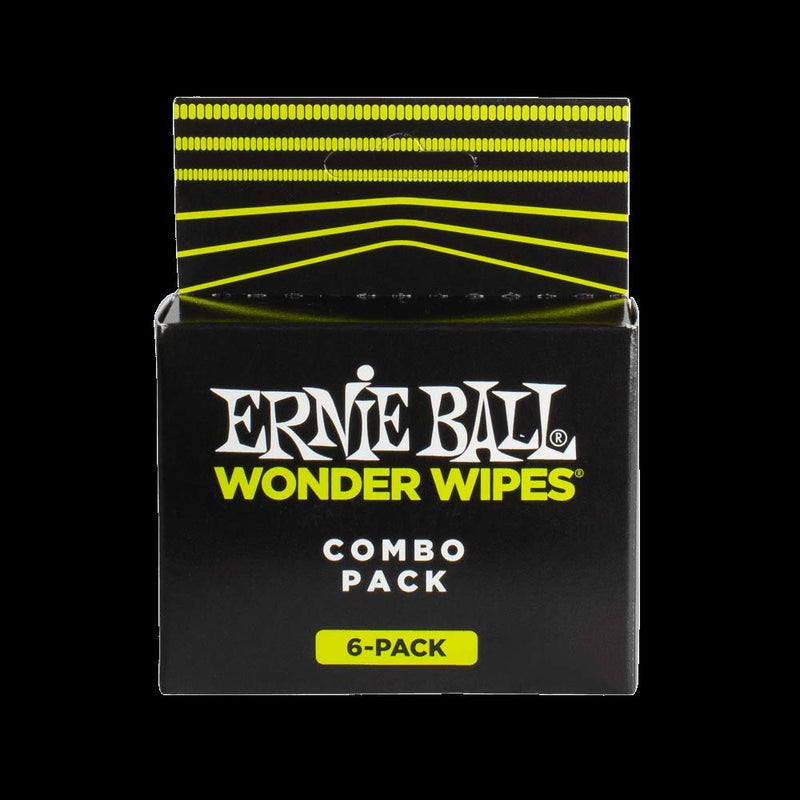 Ernie Ball P04279 Wonder Wipes Multi-pack, 6 Pack Combo Pack