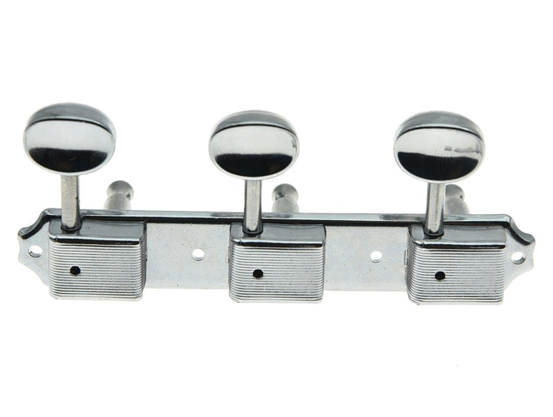 [AUSTRALIA] - Dopro Chrome 3 per side 3+3 on a Plate Vintage Guitar Tuning Keys Guitar Tuner for Epiphone LP JR 