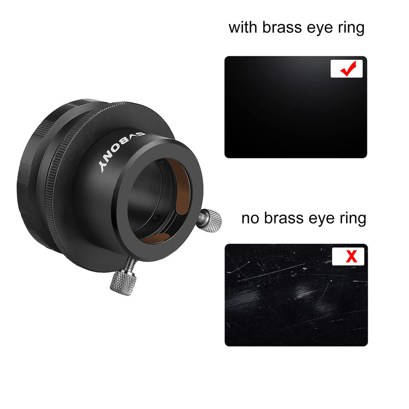 SVBONY SV149 Camera Lens Adapter, for Nikon AF Cameras to 1.25 inch Eyepiece M42 CCD Adapter, for Photography Guiding