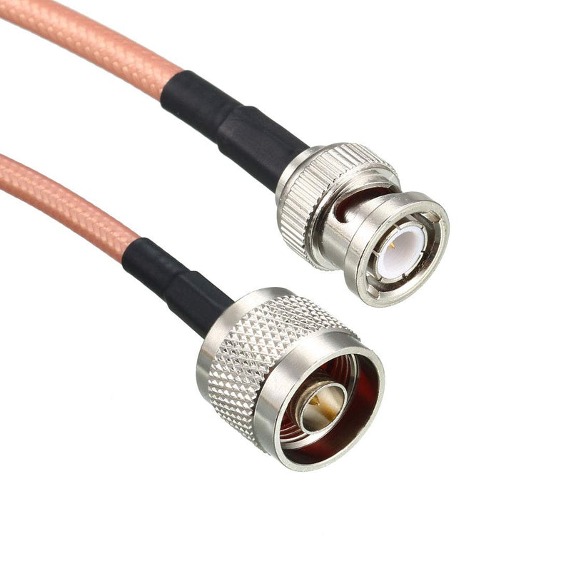 uxcell Low Loss RF Coaxial Cable Connection Coax Wire RG-142 N Male to BNC Male 90cm
