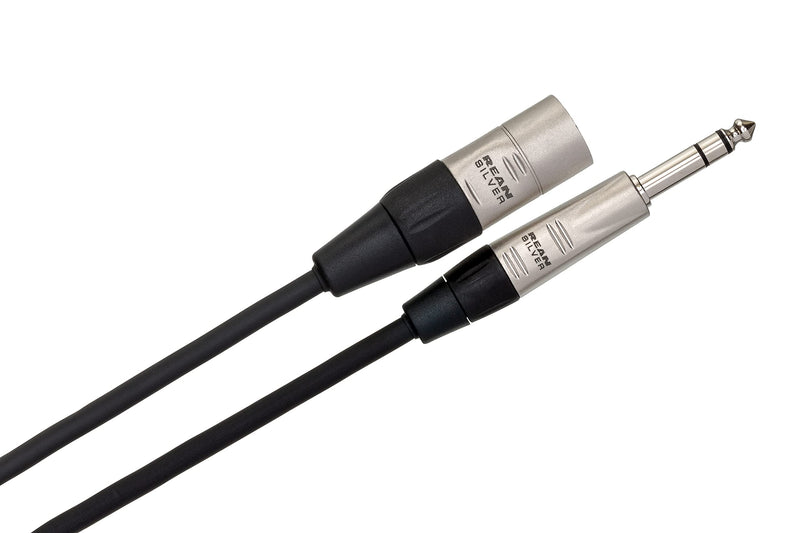 Hosa HSX-001.5 REAN 1/4" TRS to XLR3M Pro Balanced Interconnect Cable, 1.5 Feet