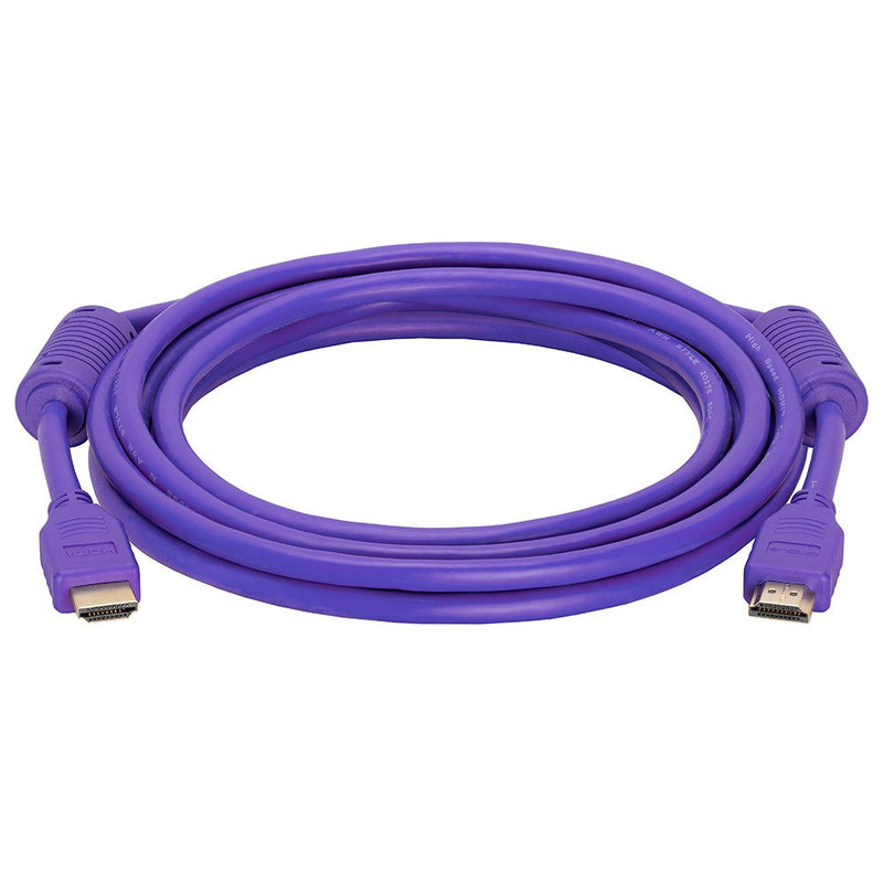 [AUSTRALIA] - Cmple - HDMI Cable 10FT High Speed HDTV Ultra-HD (UHD) 3D, 4K @60Hz, 18Gbps 28AWG HDMI Cord Audio Return 10 Feet Purple 
