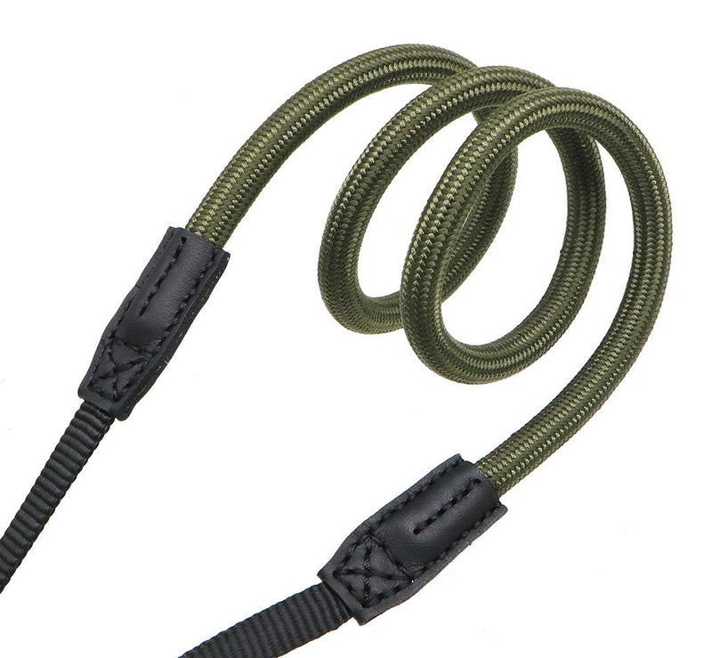 [AUSTRALIA] - HITHUT Quick Release Camera Neck Strap Shoulder Strap Belt for Mirrorless Digital Cameras Climbing Rope with Quick Release QD Loops Connector with O-Ring Adjustable Length 30-53inch Green 