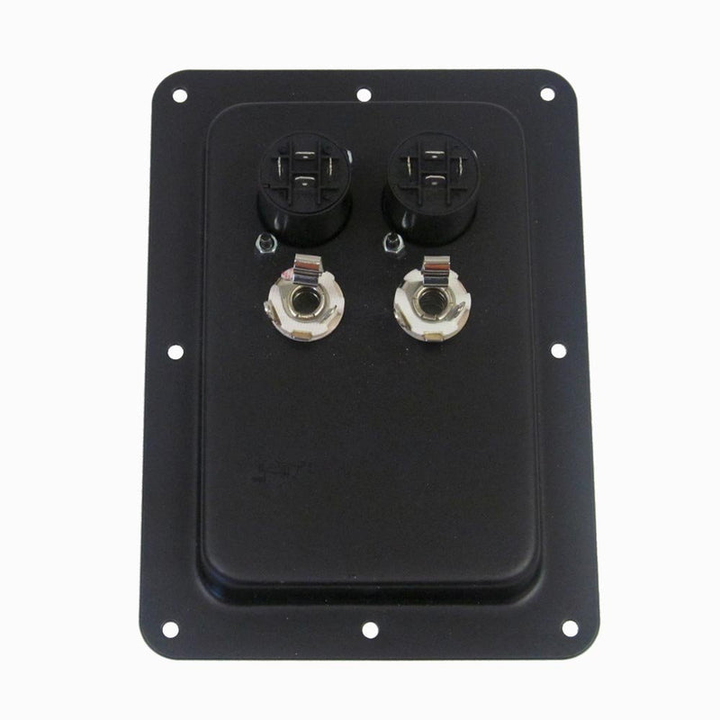 Seismic Audio - Pair of Jack Plates with Dual Speakon and Dual 1/4" PA/DJ Speaker Cabinet