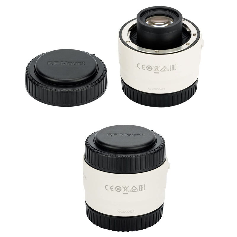 JJC 2 Packs RF Mount Lens Teleconverter Dust Cap Cover for Canon Telephoto Extender EXT. RF1.4X and EXT. RF2x on Canon RF 100-500mm RF 600mm RF 800mm Lens Replaces Canon Extender Cap RF