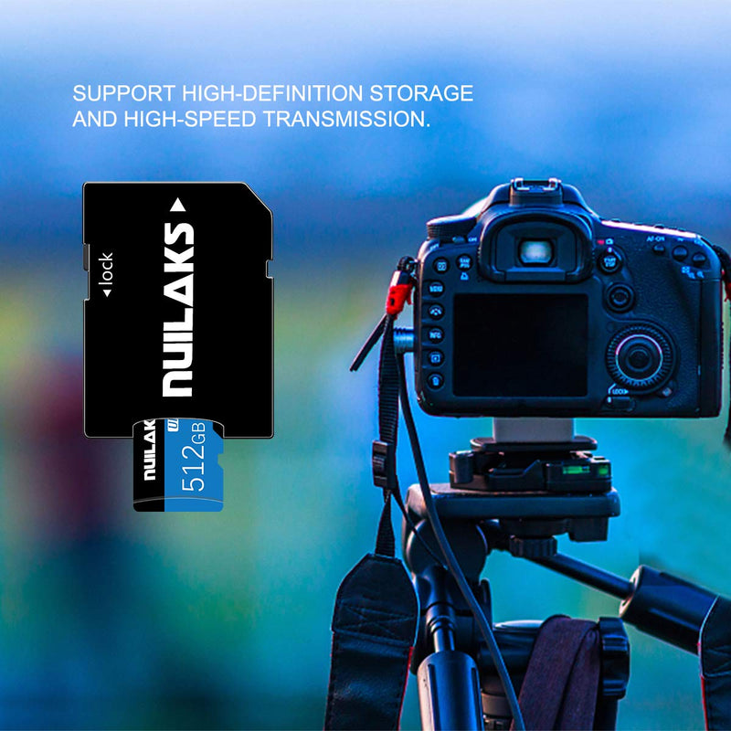 512GB Micro SD Card Class10 MicroSD Card High Speed Memory Card for Smartphone Digital Camera Tablet and Drone