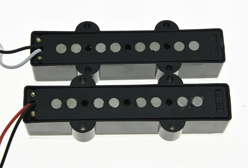 [AUSTRALIA] - KAISH Black Alnico 5 J Bass Pickups Set 60s Vintage Sound 4 String Jazz Bass Pickup 