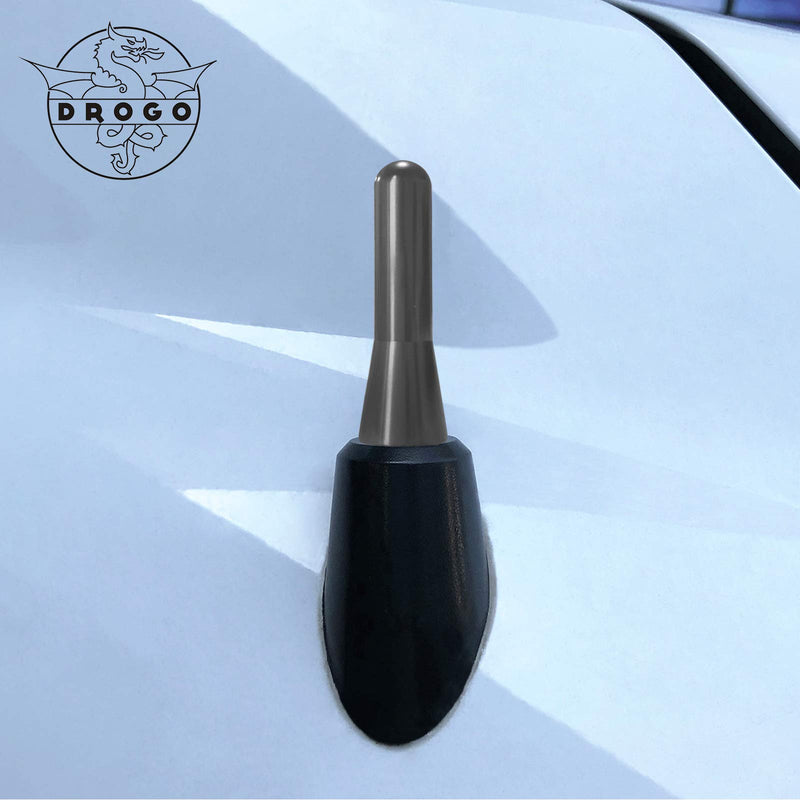 DROGO 2" StandX Replacement Antenna for BMW 3 Series Convertible 1991-2006 | FM/AM Reception Enhanced | Tough Material Creative Design - Mineral Grey 2 INCH-StandX