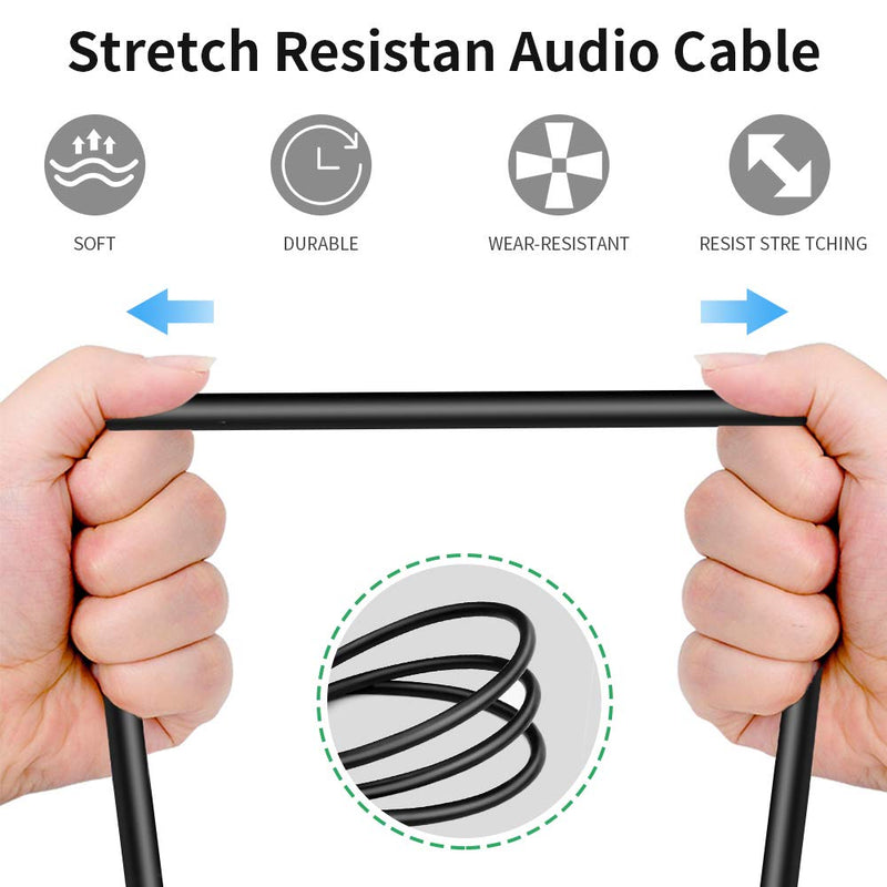 [AUSTRALIA] - DISINO Female XLR to 1/8 Stereo Cable,Balanced XLR Female to 3.5mm(1/8 inch) Female TRS Mini Jack Audio Converter Adapter Cable - 1feet/30cm 1 Feet 