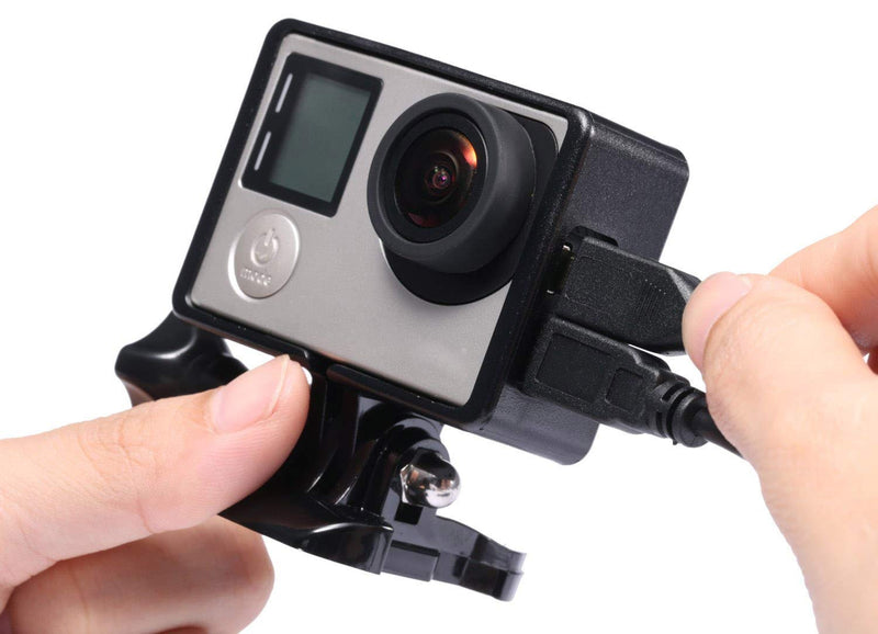 Luxebell Frame Mount Housing with Protective Lens Cover for Gopro Hero4 3+ and 3 (Standard)