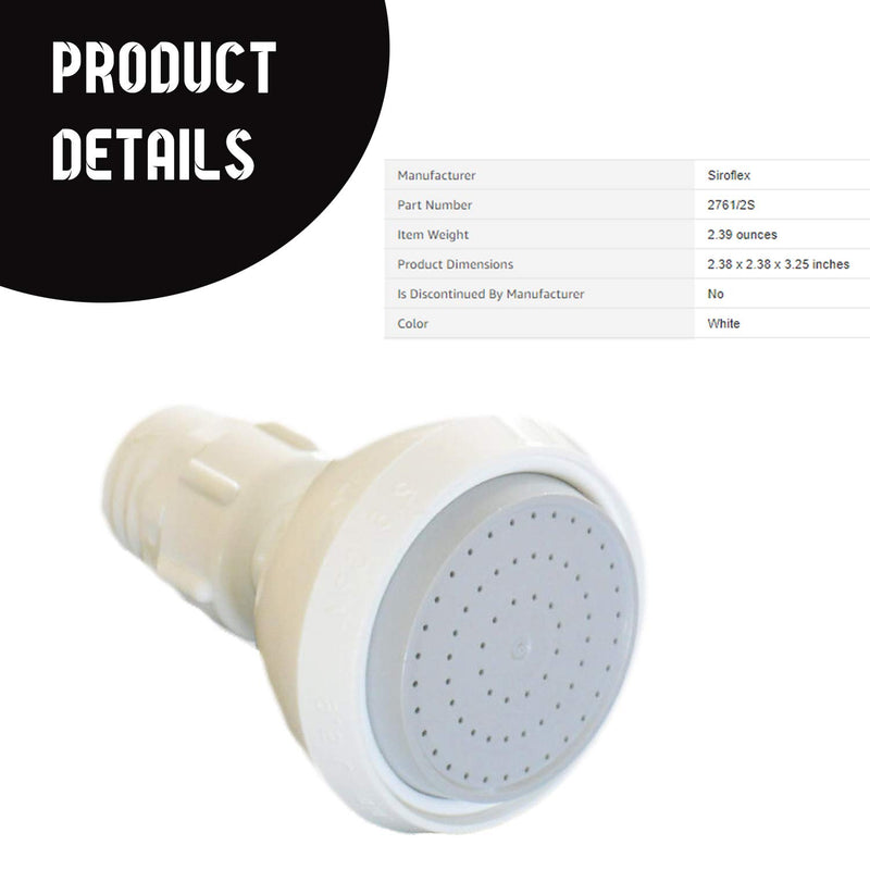 Siroflex White Shower Head Made In Italy