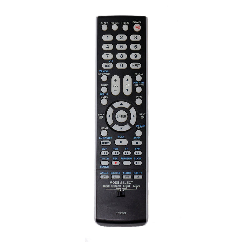 New CT-90302 Replace Remote Control CT90302 fit for Toshiba TV 22AV500 22AV500U 37CV510U 40G300U3 32RV530U 40" LCD 42RV530 42RV530U 55G300 55G300U LCD LED Television Replacement IR Controller