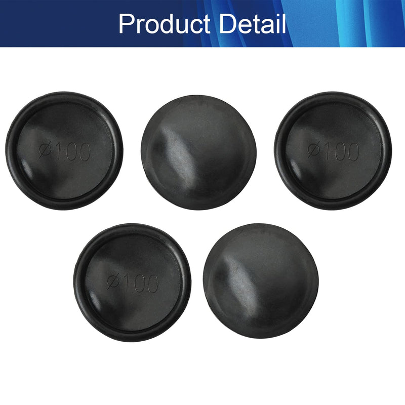 Jutagoss 5 PCS Rubber Grommet Mounting Dia 100mm Oil Resistant Armature Rubber Grommets for Wiring Cable Black 100mm 5pcs