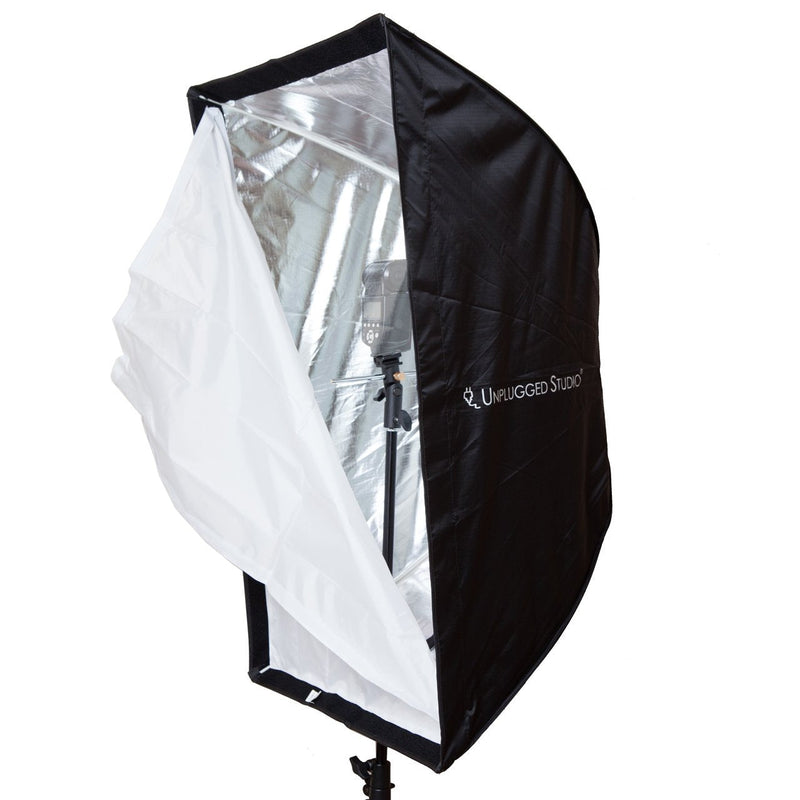 UNPLUGGED STUDIO 24" X 36"/ 60cm X 90cm Umbrella Rectangle Softbox with Carrying Bag for Portrait or Product Photography SB-090 24" X 36"/ 60cm X 90cm Rectangle