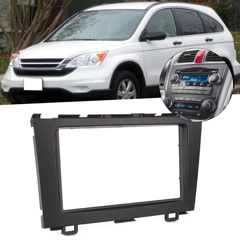 Gorgeri Navigation Modified Frame Car DVD Stereo Radio Fascia Dash Panel 2 Din Frame Trim Kit Fit for Honda CRV 07-10