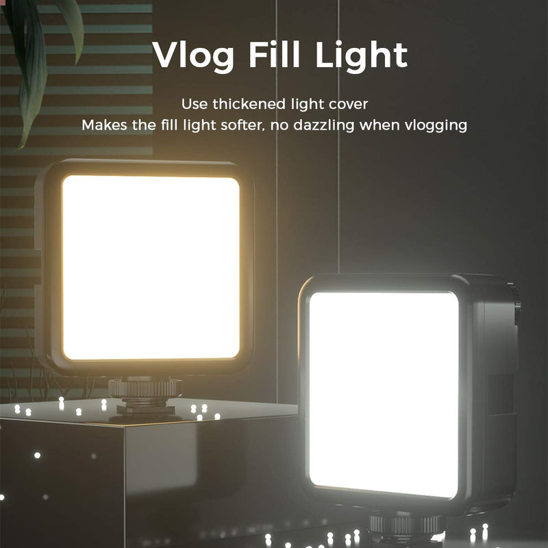 [AUSTRALIA] - VIJIM VL81 LED Video Light with 3 Cold Shoes, Mini Rechargeable LED Camera Light Built-in 3000mAh Battery,Bicolor 3200K-5600K LED Photo Light,Portable Photography Lamp for Vlogging 
