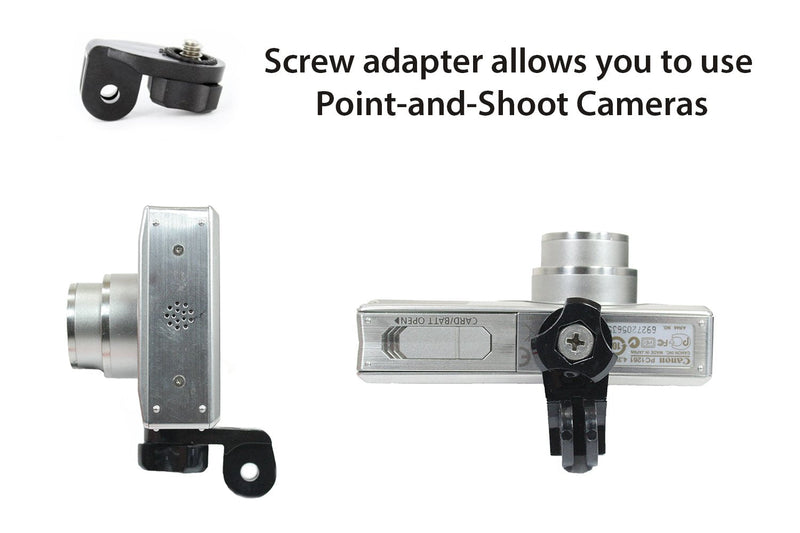 Action Mount® - Locking Smartphone Mount Accessory Setup. Tripod Adapters, Quick Clip, Screw Adapter, Spring Loaded Smartphone Holder, Wrench. (Phone Mount Setup) Phone Mount Setup