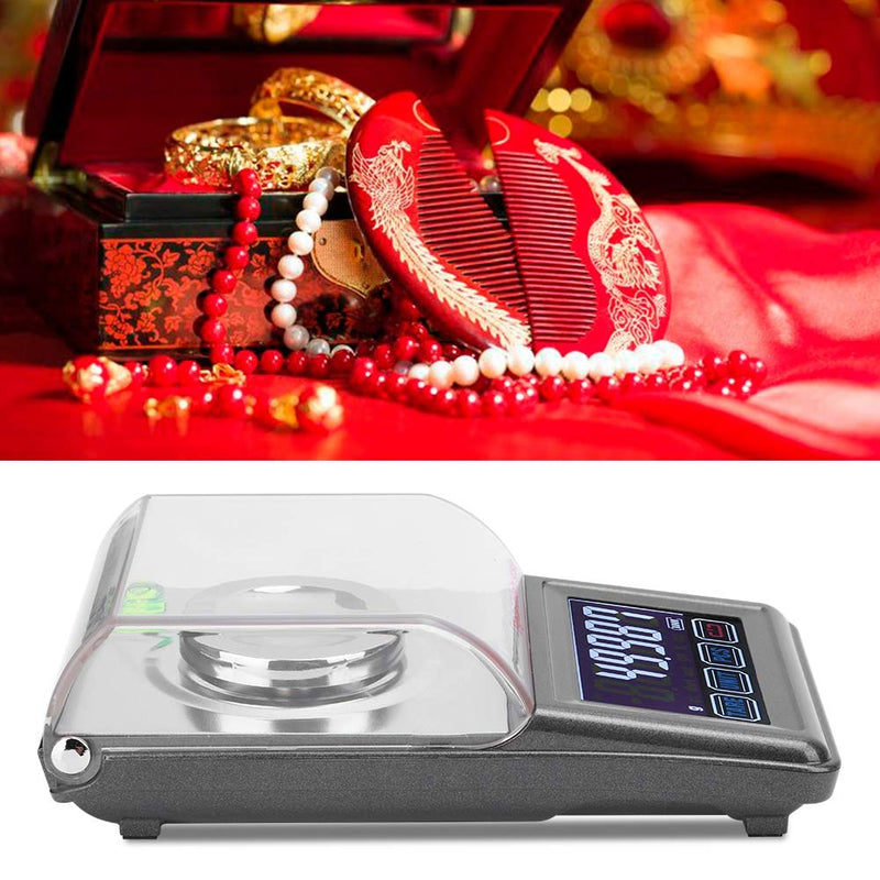 Scale,Jarchii Electronic Scale, 0.0001g 50g g/ct/DWT/ozt/gn/Tl/OZ High Precision Electronic Digital Balance Scale Jewelry Weight Gram Scales for Cooking Weighing Jewelry
