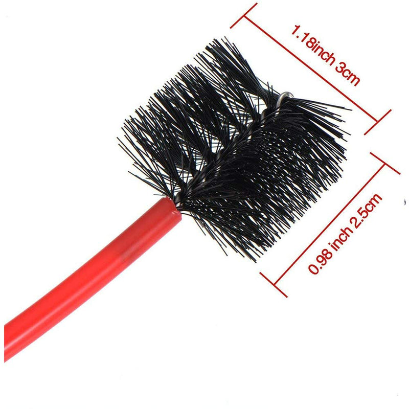MUPOO Trumpet Cleaning Care Kit, Trumpet Mouthpiece Brush Valve Brush Flexible Brush with Cleaning Cloth