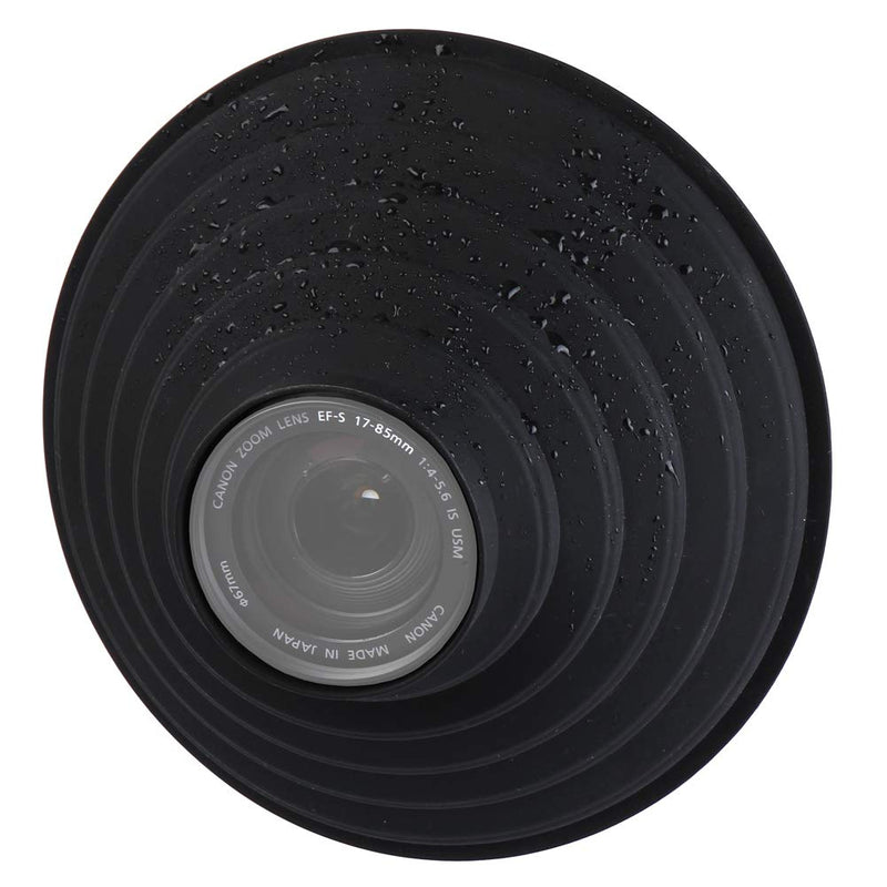 Silicone Lens Hood for Diameter 50-70mm Lens, Anti-Reflective Collapsible Reversible Lens Shade for Nikon Canon Sony Camera Lens, Blocks Unnecessary Reflection and Glare