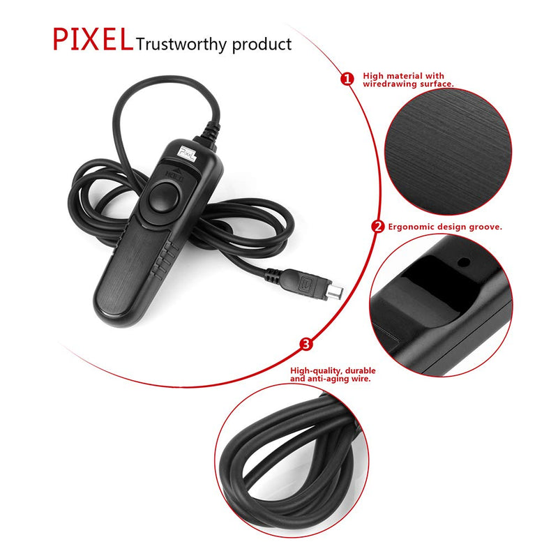 Shutter Release Cord, Pixel RC-201 Cable Shutter Release for Can EOS DSLR Cameras Replaces Canon RS-80N3 201-N3