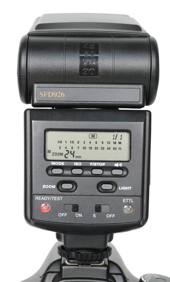 Bower SFD926P Power Zoom Flash for Pentax & Samsung SLR Cameras