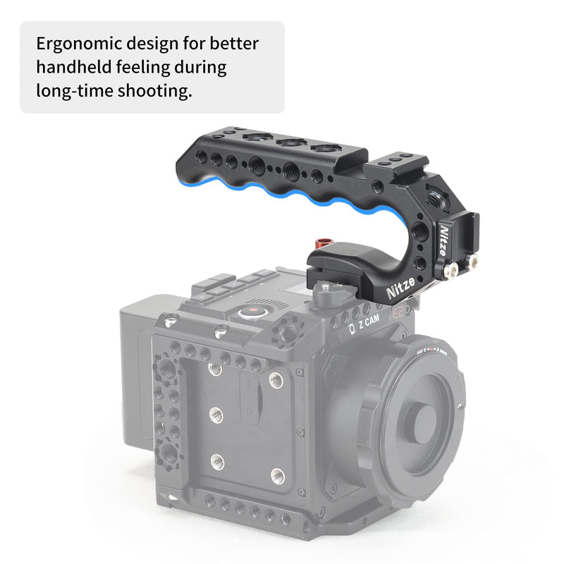 Nitze Stinger Handle Universal Camera Top Handle with Built-in QR NATO Clamp - PA28-A PA28-A (Aluminum Alloy Version)