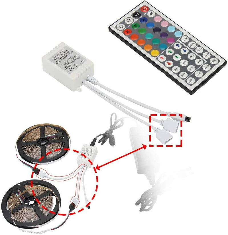 [AUSTRALIA] - RGB Light Strip Remote Controller, 2-in-1 4 Pin Dimming Dimmer Brightness Flash Mode Control Options for LED Tape Light,12V DC LEDs Rope Lighting 