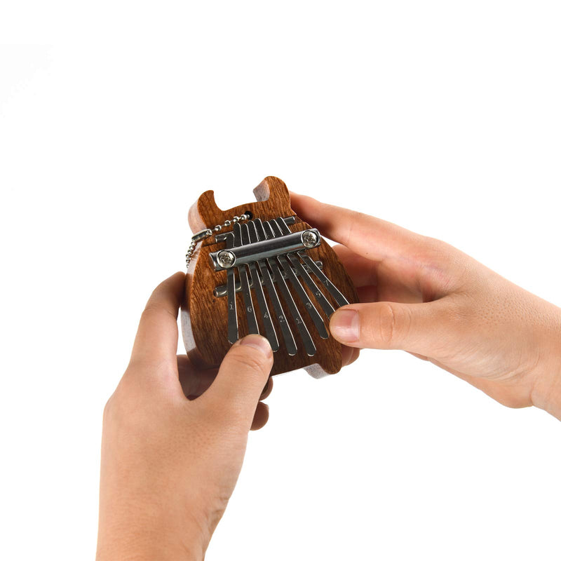 8 Key Mini Kalimba exquisite Finger Thumb Piano Marimba Musical good accessory Pendant Ornament Gift (1) 1