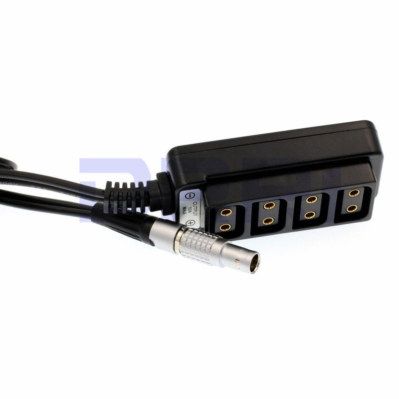 [AUSTRALIA] - DRRI Straight 0B 2pin Male to 4-port Female Hub Adapter Cable for ARRI ALEXA/Red Sony camera 