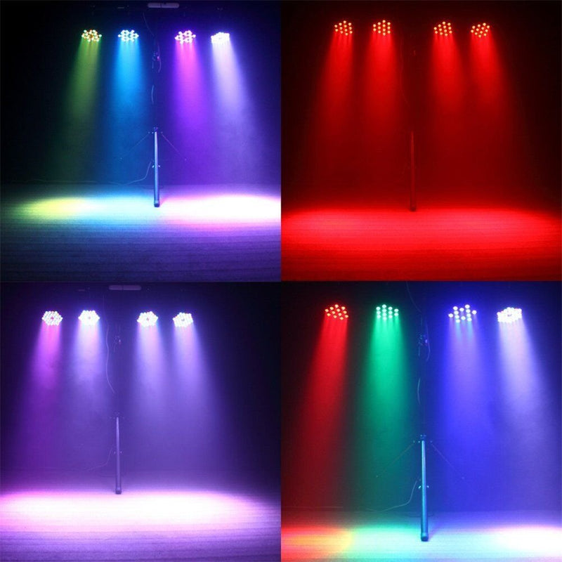 [AUSTRALIA] - Stage Lighting Par Light 36x1W LED RGB 7 Channel with Remote for DJ KTV Disco Party Bar (1 PC) 1PC 