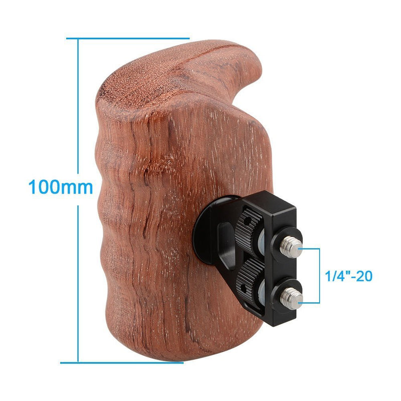 CAMVATE Wooden Handgrip for DSLR Camera Cage(Bubinga,Right Hand) Large