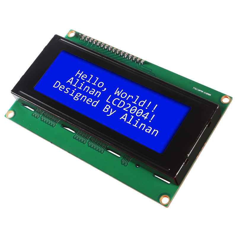 Alinan 3pcs IIC I2C TWI Serial LCD 2004 20X4 Display Blue Screen with IIC I2C Module Interface Adapter One Size 3