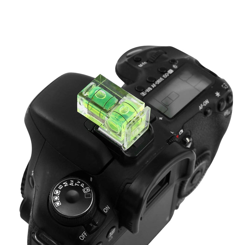 6 Pack Hot Shoe Level, Hot Shoe Bubble Level Camera Hot Shoe Cover 2 Axis Bubble Spirit Level for DSLR Film Camera Canon Nikon Olympus,Combo Pack - 2 Axis and 1 Axis 1 Axi & 2 Axis