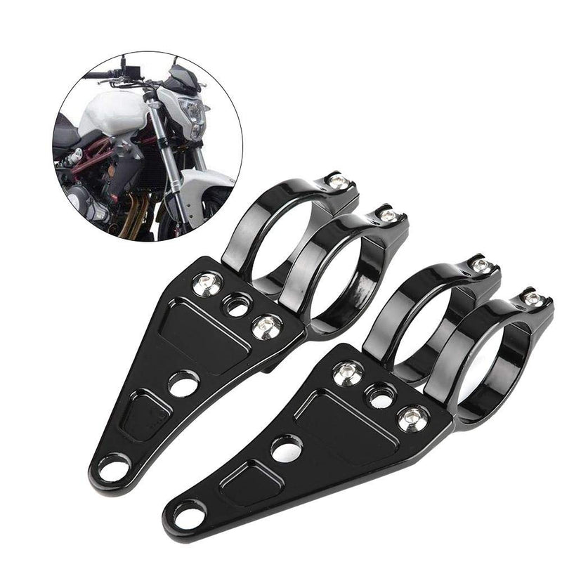 Duokon 2pcs Headlight Mount Bracket Clamps Head Lamp Holder Fork 38-41mm for Motorcycle